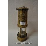 *E. Thomas & Williams Ltd reproduction brass miners lamp. Cambrian No. 183945 (Lot subject to VAT)