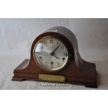 *Early 20thC Napoleon style mahogany Westminster quarter chime mantle clock (Lot subject to VAT)