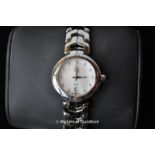 *Tag Heuer ladies watch, stainless steel wishbone link strap, pearlised face with diamonte hour