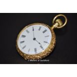 *Enamel and gold fob watch (Lot subject to VAT)