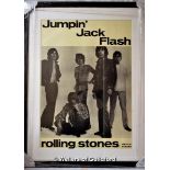 Rolling Stones - Decca records promotional poster for the UK single release of Jumpin Jack flash, in
