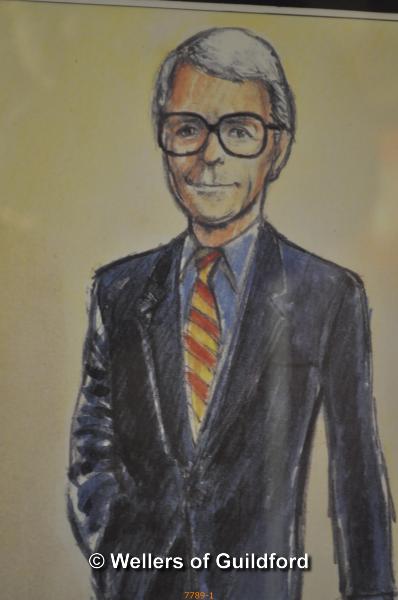 British Politics - John Major, a signed print of a limited edition artwork by Tim Holder, signed - Image 2 of 3