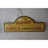 *Reproduction cast iron "Shell lubricating oil" sign (Lot subject to VAT)