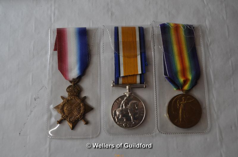 Three WW1 medals to Private W.F. Sheehan comprising war medal, 1914-15 star and Victory medal, - Image 2 of 3