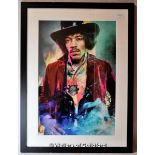 Jimi Hendrix - unreleased different photograph of the inside uk cover of electric ladyland 1968 .