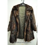 *Brown fur jacket (Lot subject to VAT)