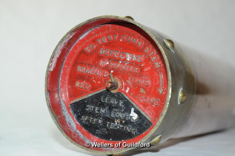 A brass Martsmith spraying machine; a copper fire extinguisher, altered. - Image 5 of 5