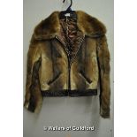 *Fox fur 'bomber' jacket (Lot subject to VAT)