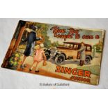 Vintage motoring interest - an original 1930 Singer Junior motor car catalogue, by Singer &