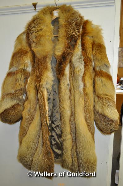 *Fur coat, possibly fox fur by Ann Taylor