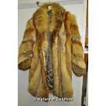 *Fur coat, possibly fox fur by Ann Taylor