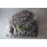 Sealed bag of costume jewellery