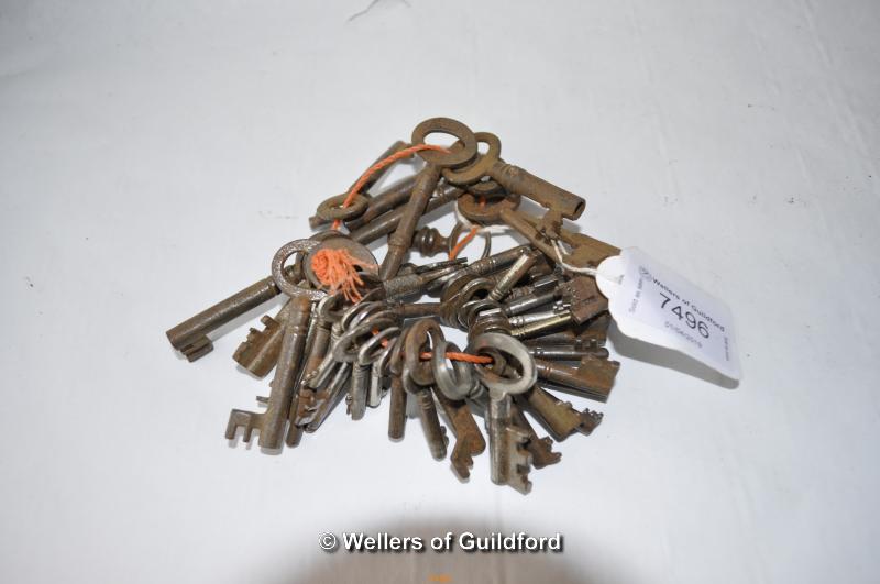 A bunch of old keys.