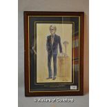 British Politics - John Major, a signed print of a limited edition artwork by Tim Holder, signed