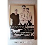 Depeche Mode - Framed poster for their concert on 15th September 1998 in Prague for their singles