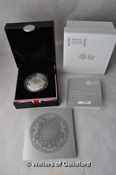 Three silver coins with boxes and certificates of authenticity; The Royal Birth 2013, To Commemorate - Image 2 of 4