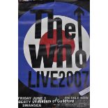 The Who - Live in Swansea original poster, 1st June 2007, 33 x 23.5"