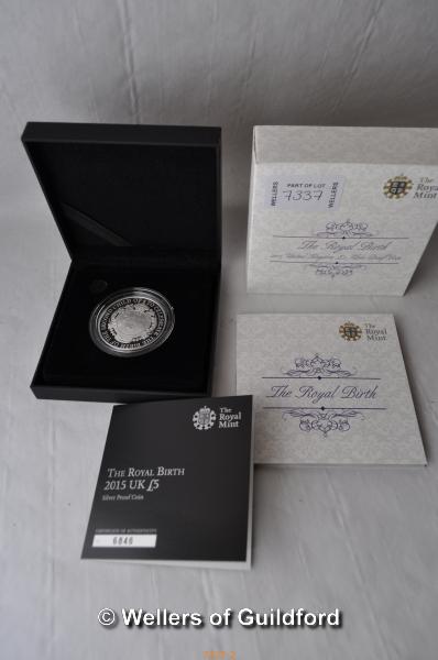 Three silver coins with boxes and certificates of authenticity; The Royal Birth 2013, To Commemorate - Image 3 of 4