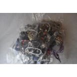 Sealed bag of costume jewellery