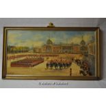 Claude Bendall (1891-1970), Trooping the Colour, oil on canvas, signed lower left and dated 1970,