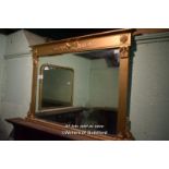 DECORATIVE GILT FRAMED MIRROR, 119CM X 79CM