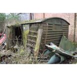 VINTAGE RAILWAY CARRIAGE IN NEED OF HEAVY RESTORATION