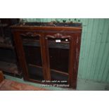 VICTORIAN MAHOGANY GLAZED CABINET