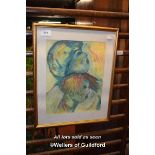 FRAMED AND GLAZED WATERCOLOUR BY ZDISS ZAHADI 91 (26509 WTA/4)