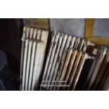 FOUR MIXED CAST IRON RADIATORS