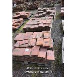 THREE PALLETS OF RED ROOF TILES