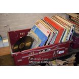LARGE QUANTITY OF MIXED VINYL RECORDS OF DIFFERENT GENRES