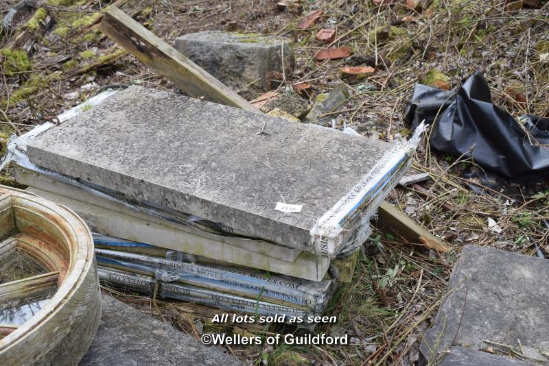 MIXED STONE PIECES WITH INSCRIPTIONS