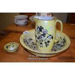 LIME GREEN DECORATIVE JUG AND BASIN SET (9428 PSL)