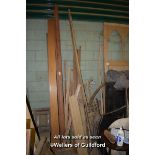 LARGE QUANTITY OF WOODEN ARCHITRAVE ETC
