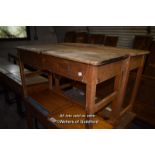 VINTAGE DOUBLE SCHOOL DESK