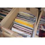 LARGE BOX OF MIXED VINYL RECORDS OF DIFFERENT GENRES