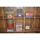 COLLECTION OF VINTAGE BISCUIT AND GRAVY TINS