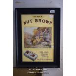 ADKIN'S NUT BROWN TOBACCO POSTER, FRAMED AND GLAZED