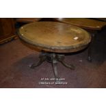 VICTORIAN OVAL WALNUT CENTRE TABLE