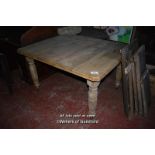 LATE VICTORIAN RECTANGULAR EXTENDING DINING TABLE