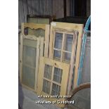 SELECTION OF MIXED WOODEN WINDOWS