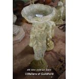 COMPOSITION STONE BIRDBATH