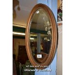 OVAL GILT MIRROR