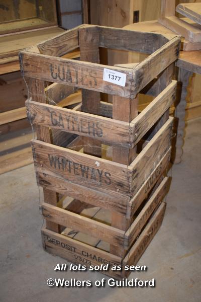 TALL VINTAGE CRATE