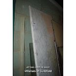 LARGE SLAB OF MARBLE, 56CM X 198CM X 4CM