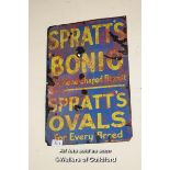 VINTAGE METAL SIGN 'SPRATTS BONIO', 51CM X 76CM