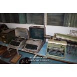 THREE MIXED TYPEWRITERS INCLUDING REMINGTON