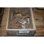 SMALL BOX OF BRACKETS ETC