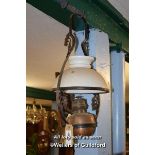 HANGING CEILING GAS LAMP