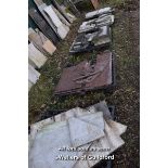 LARGE QUANTITY OF MIXED MARBLE SECTIONS